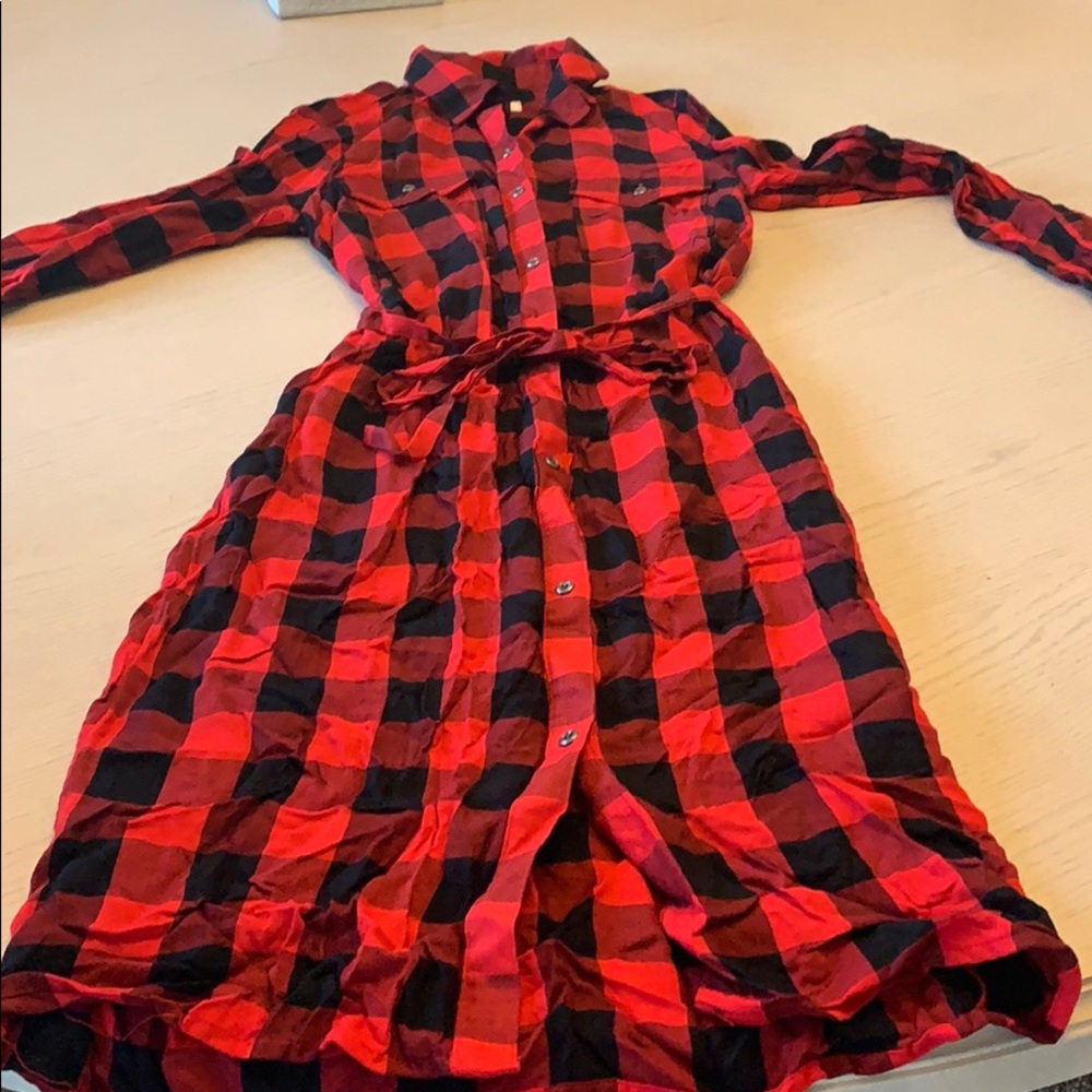 Plaided Dress
